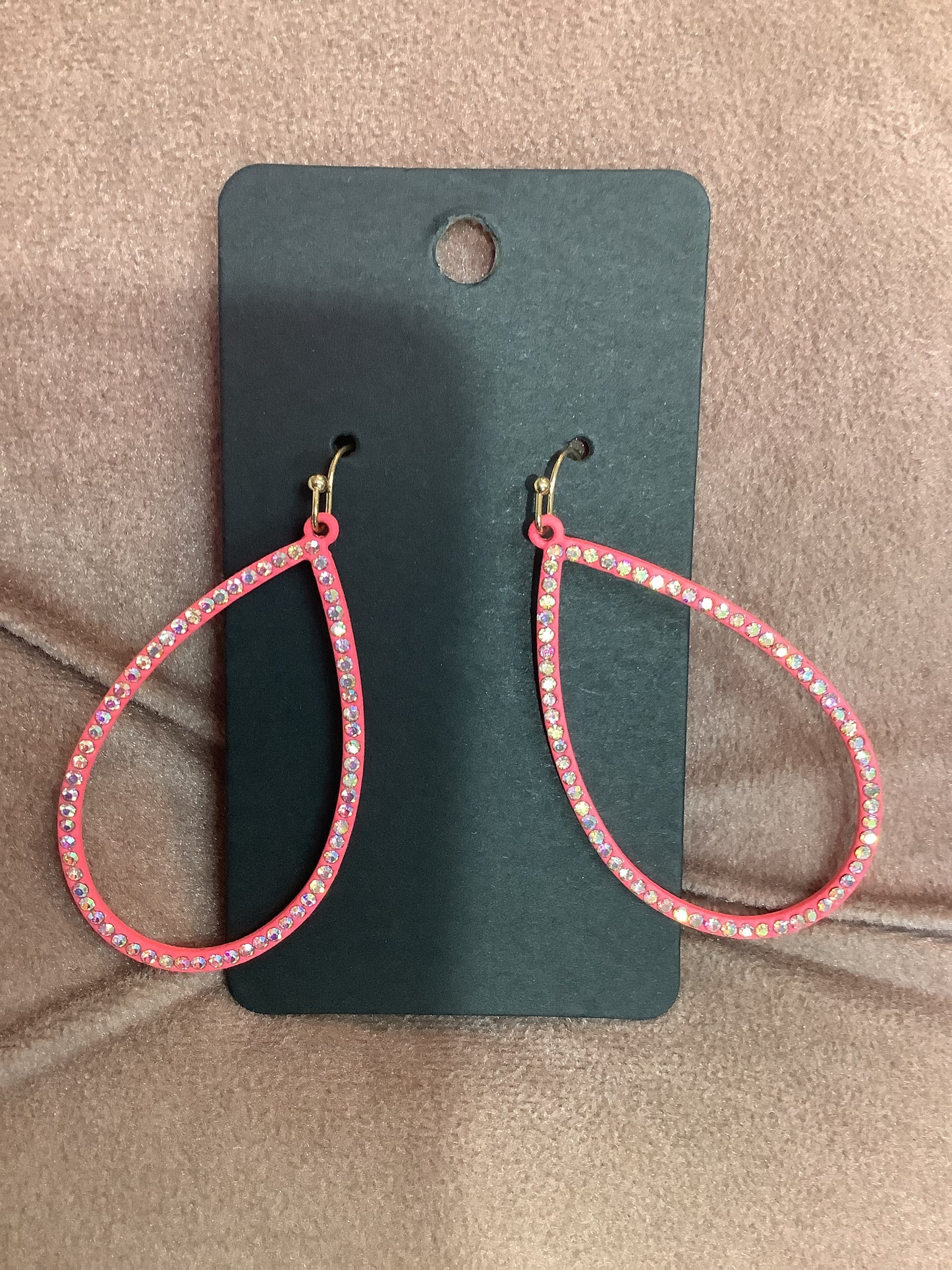 Pink Hoop Earrings