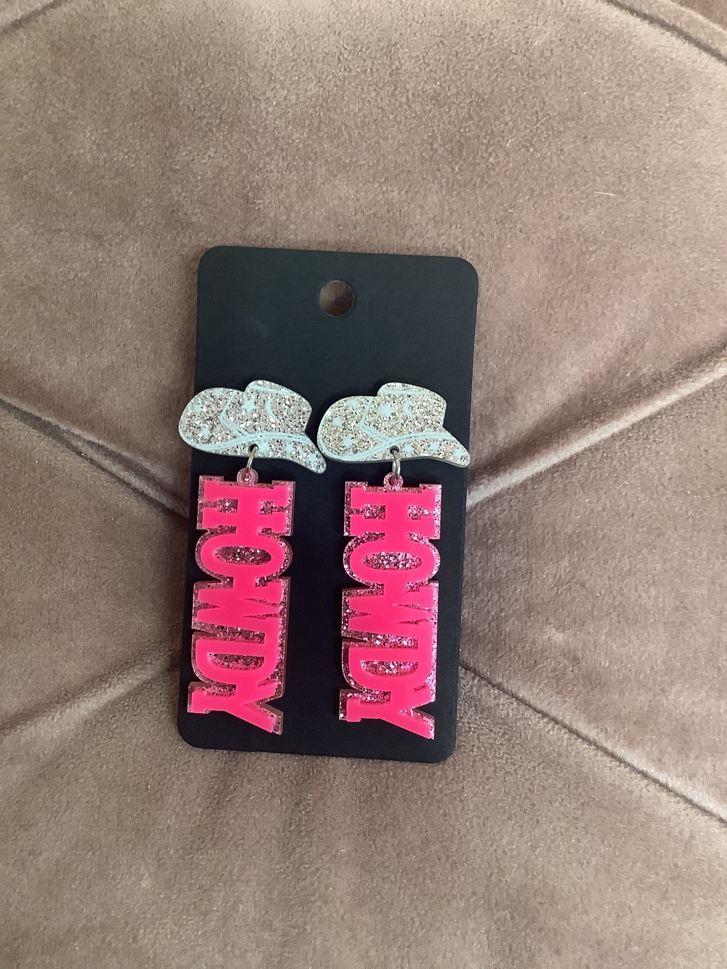Howdy Pink Earrings