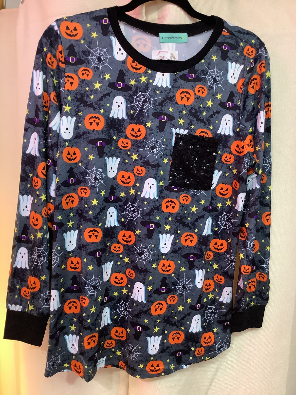 Halloween spider blouse