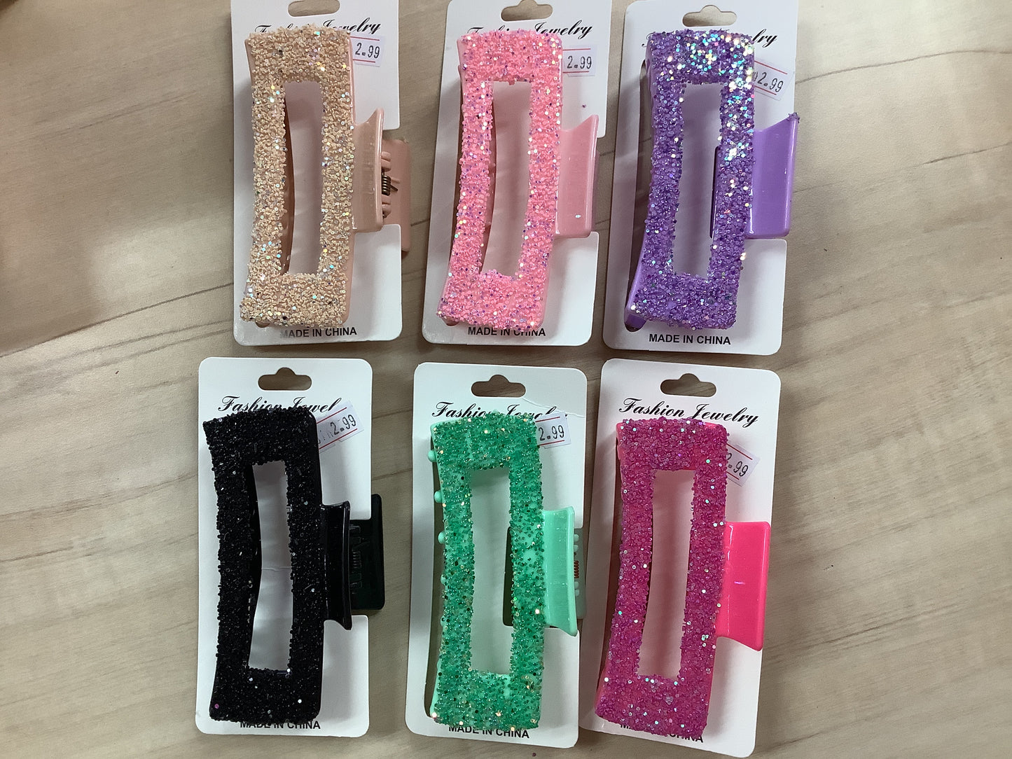 Glitter Hair Clips