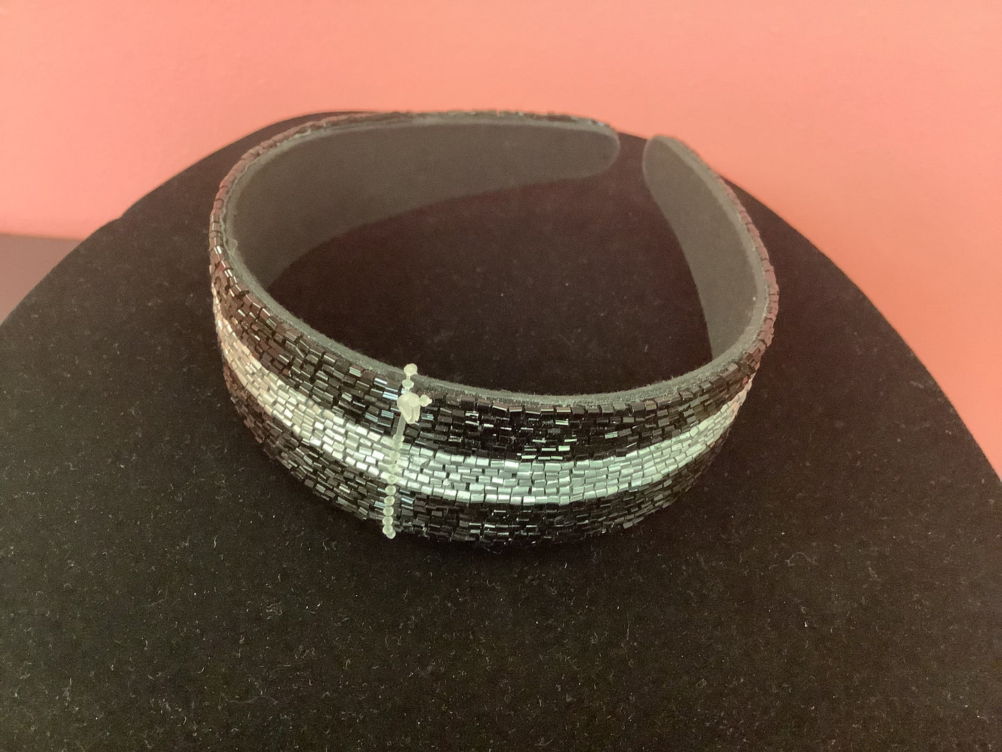 Black and Silver Headband