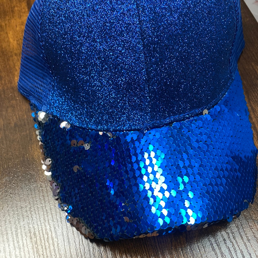 Sequin baseball hat