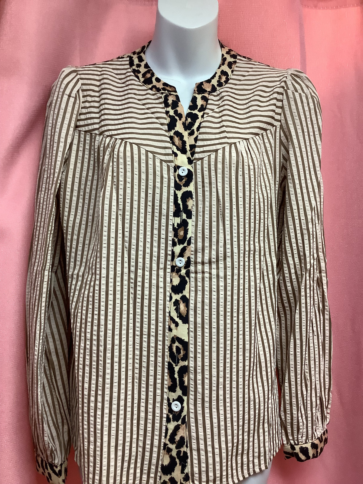 Brown Stripped Blouse