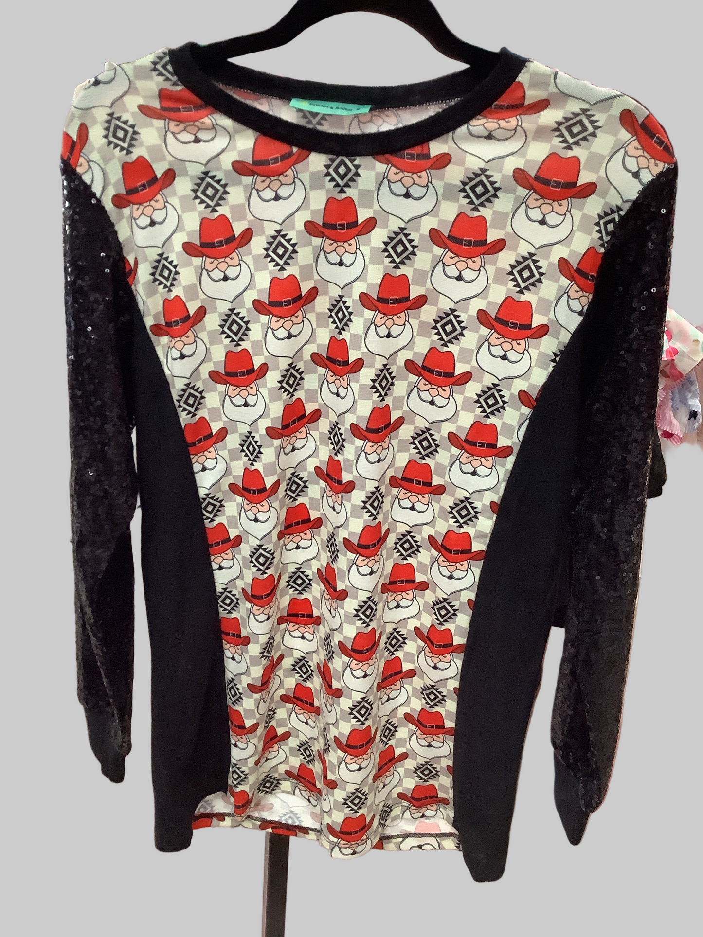 Cowboy Santa Top