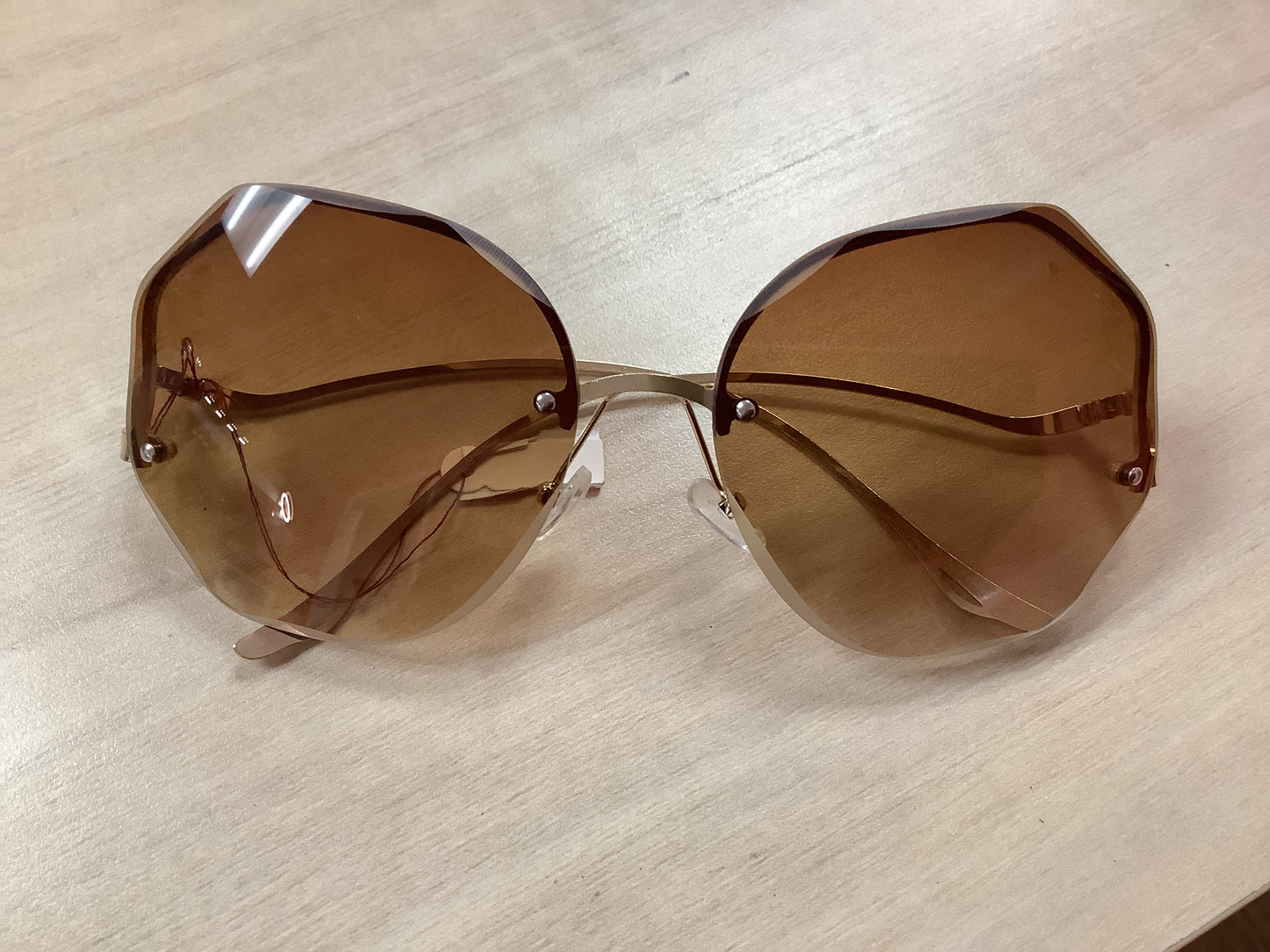 Sun glasses Brown Tint Gold frame