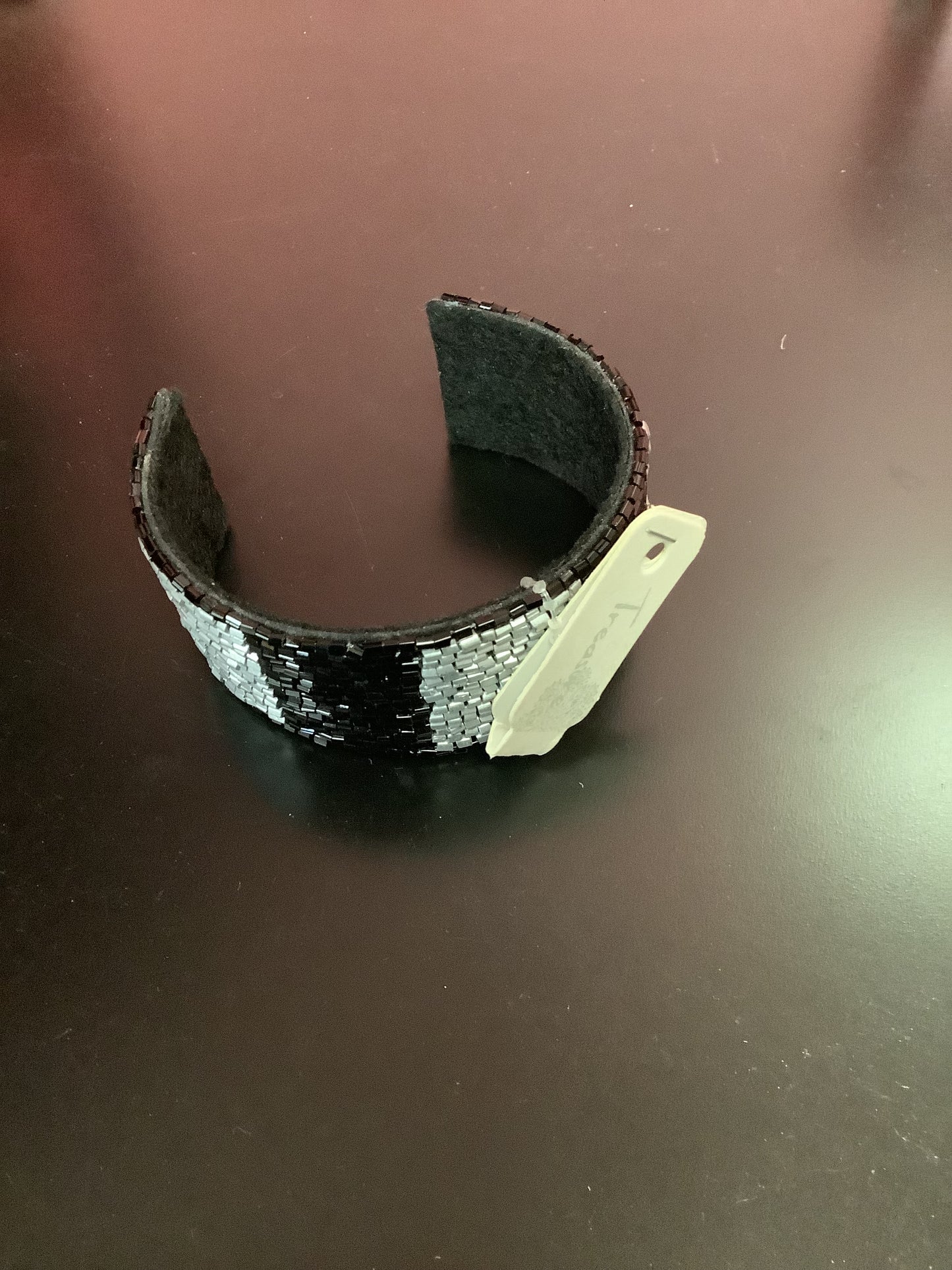 Silver and Black Bracelet