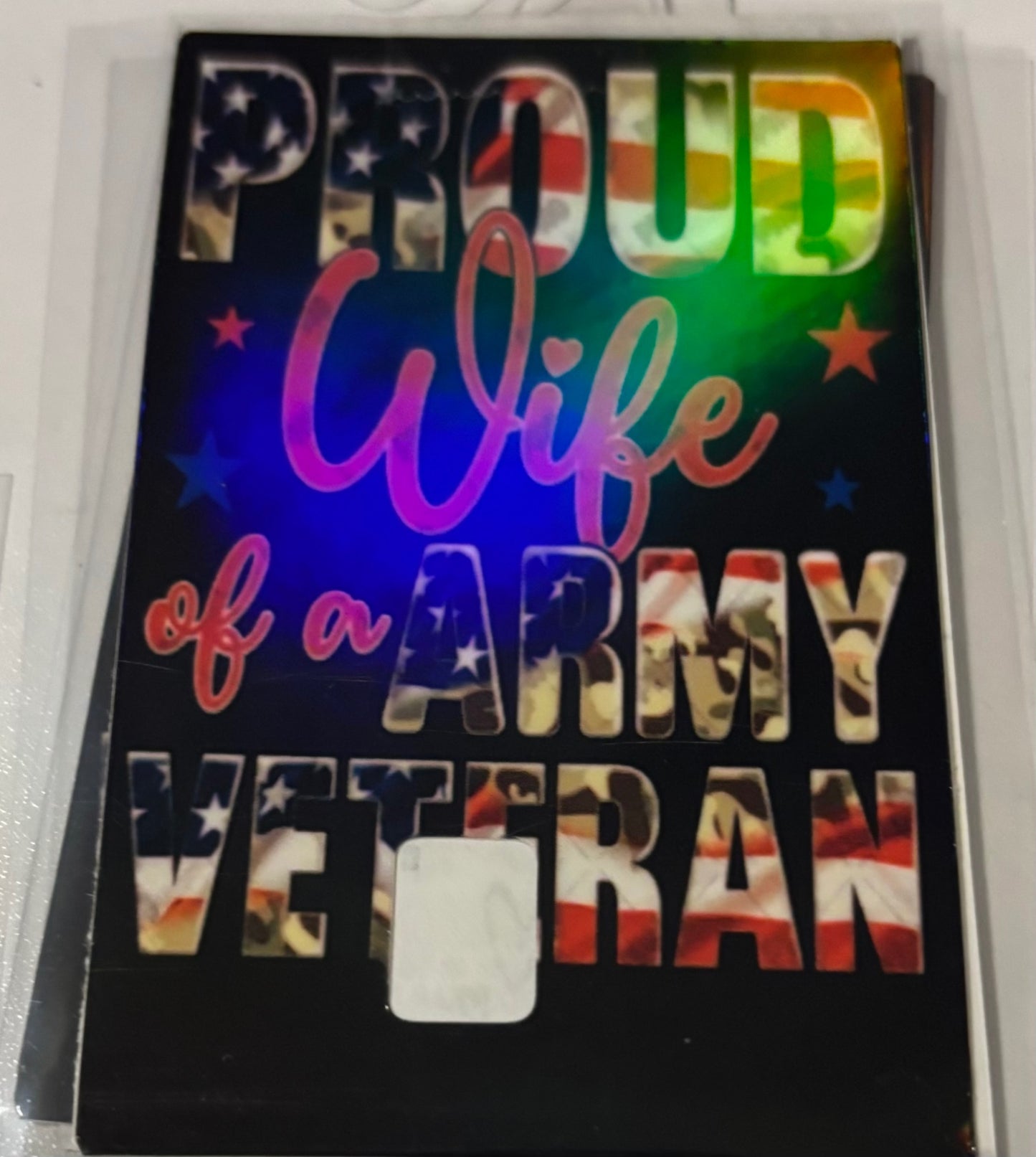 Wife of army veteran