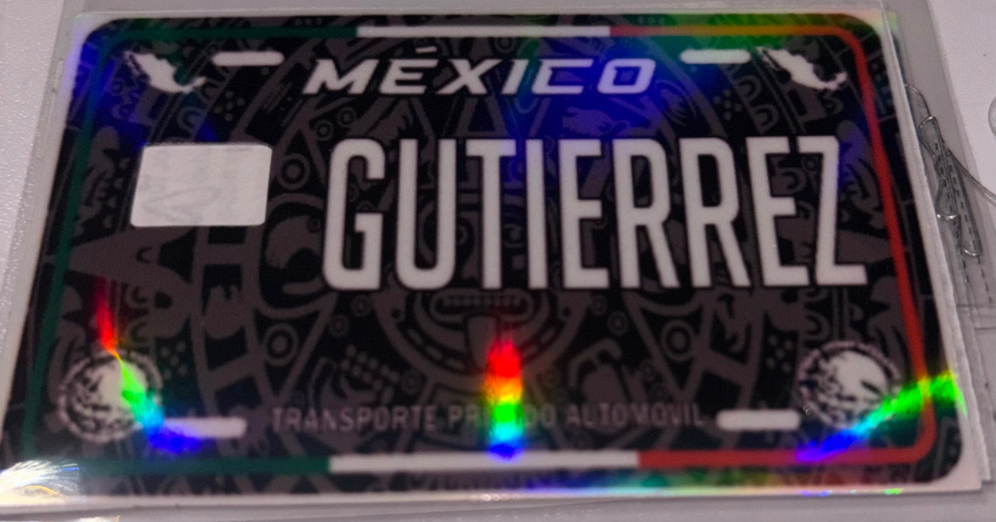 Gutierrez license plate