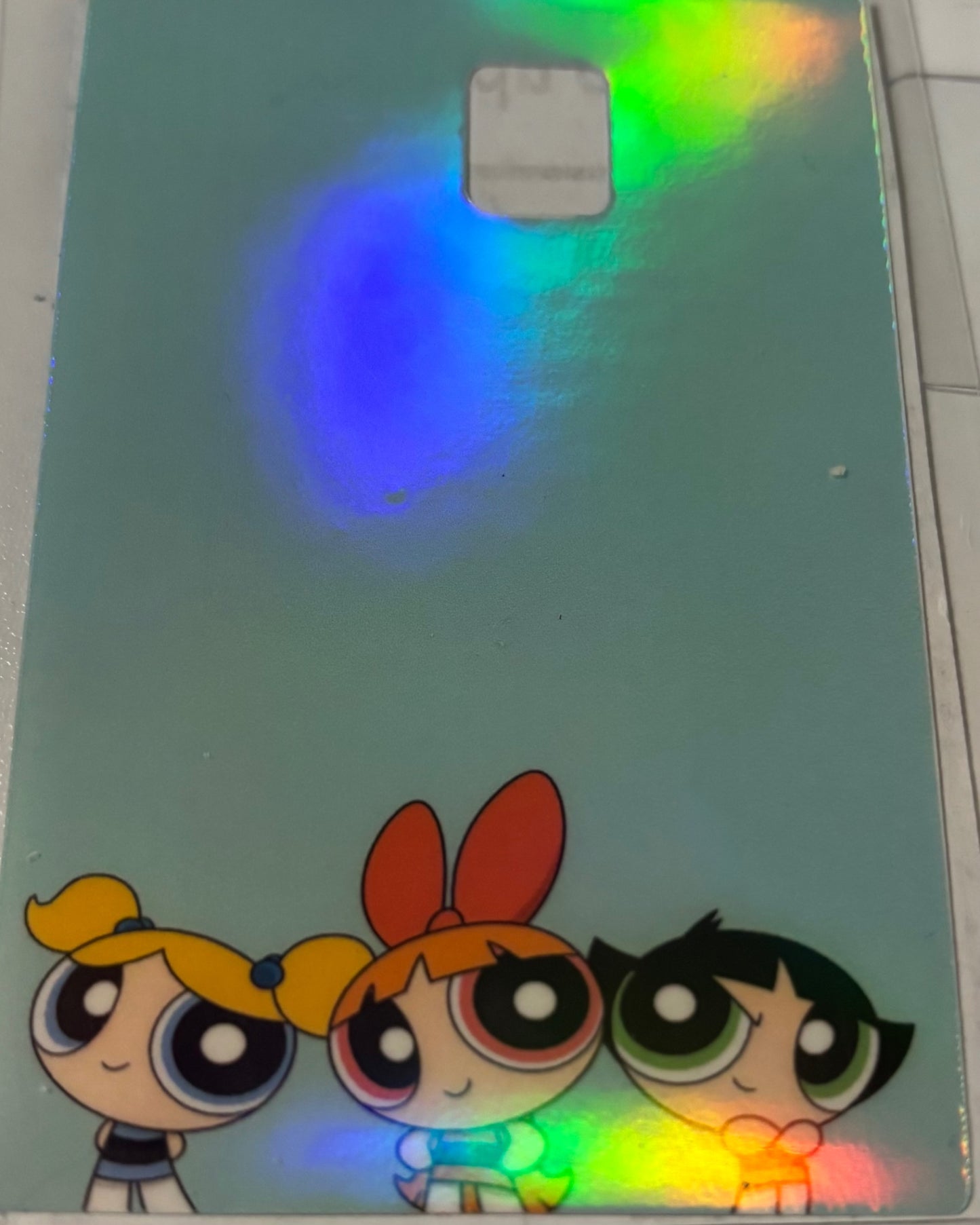 Powe puff girls blue background