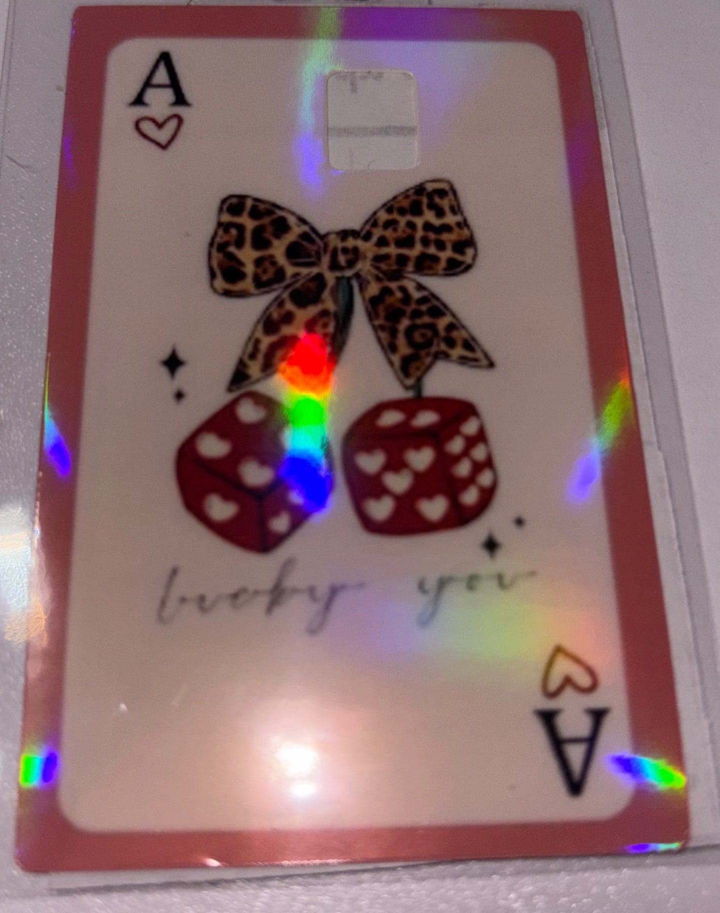 Ace cheetah bow & dice