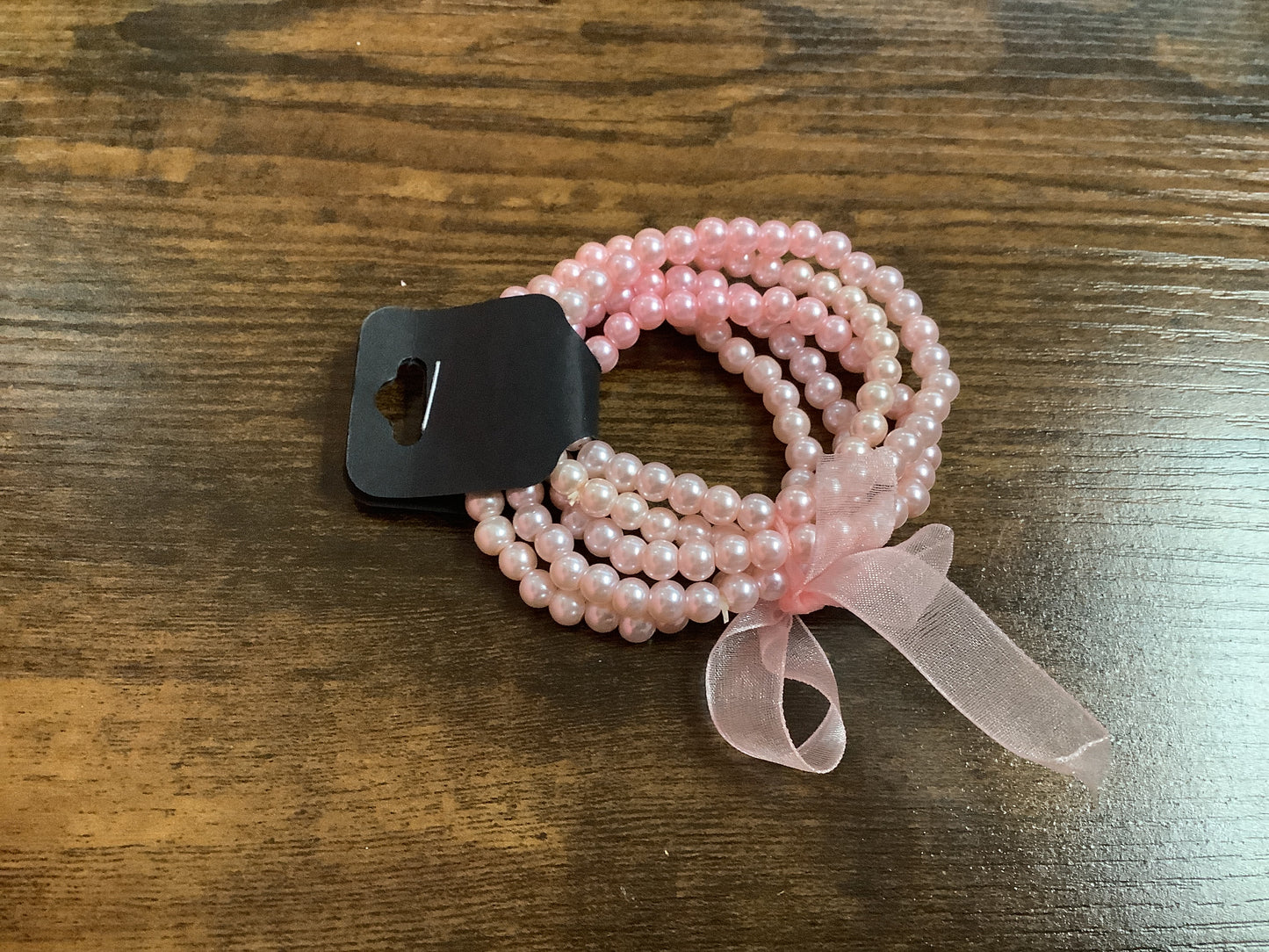 Five Strand Medium Pearl Bracelet