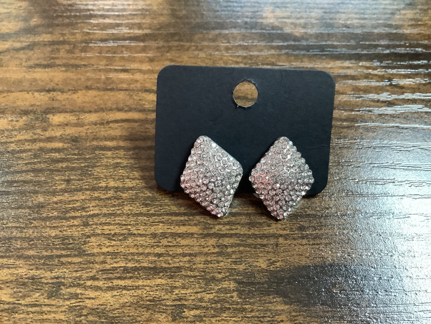 Diamond Shape Stud Earrings