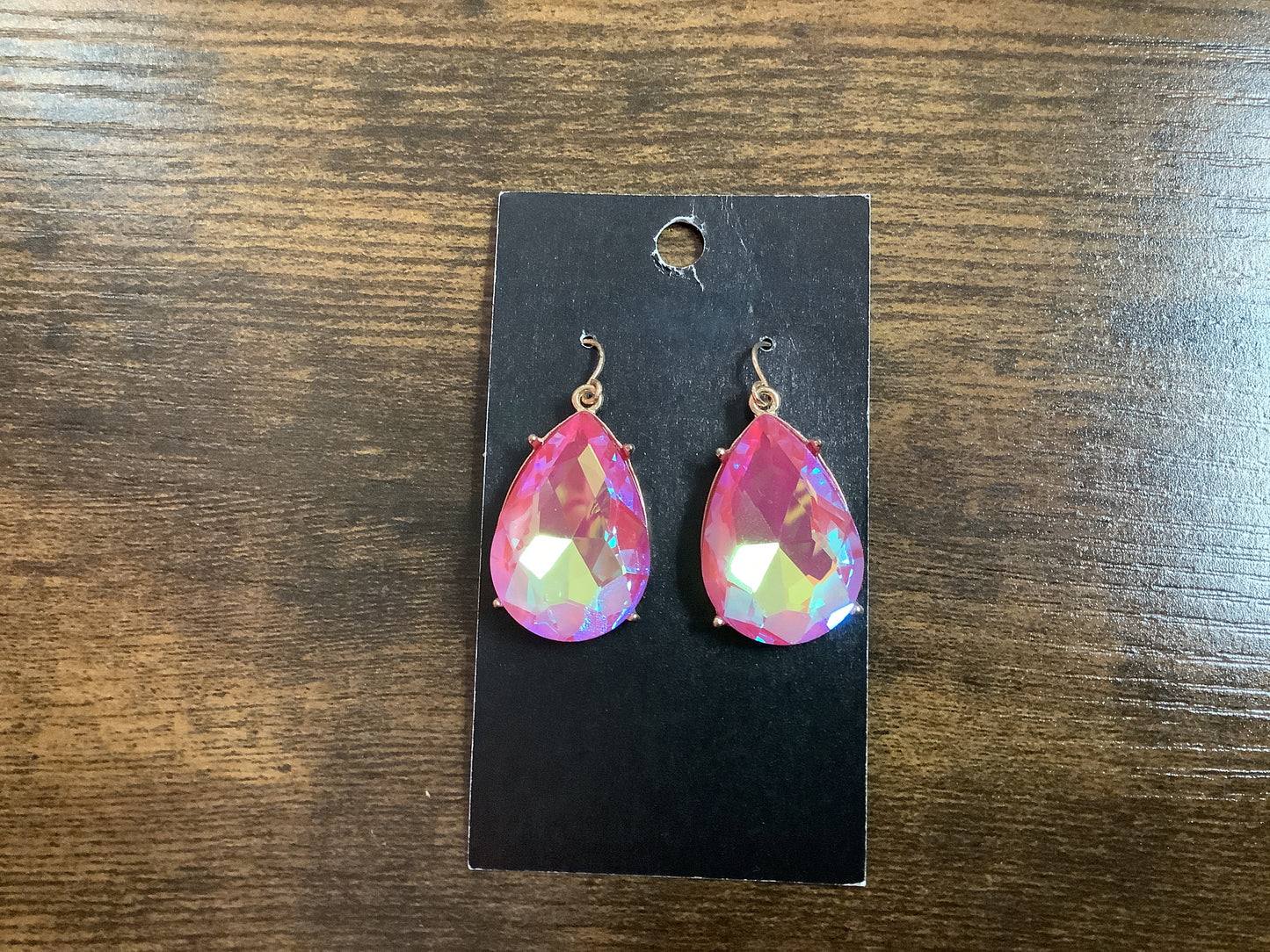 Orange Teardrop Earrings