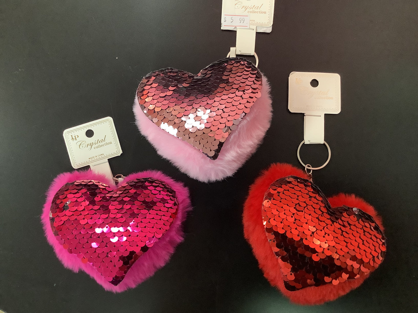 Heart Plush Key Chain