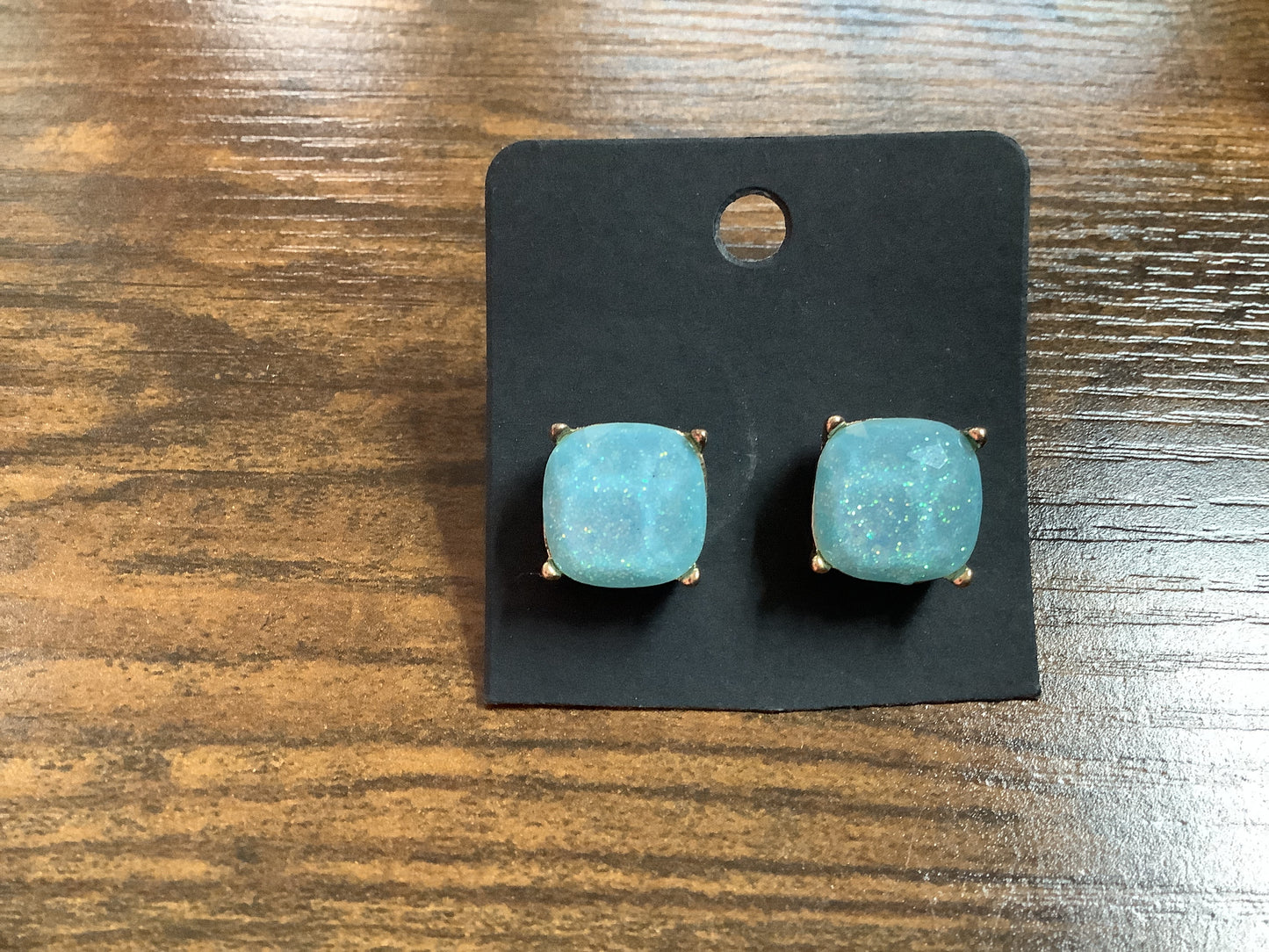 Light Blue Stud Earrings