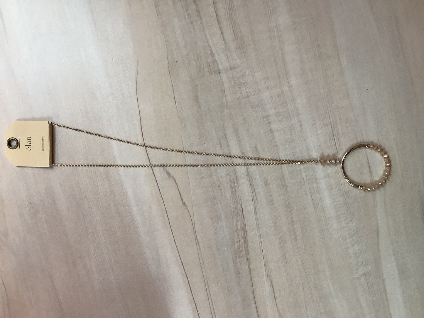 Gold Chain With Beaded Pendant