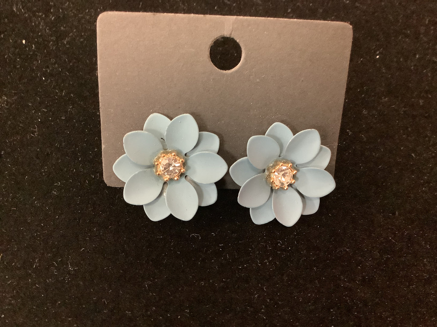 Blue Flower Earrings
