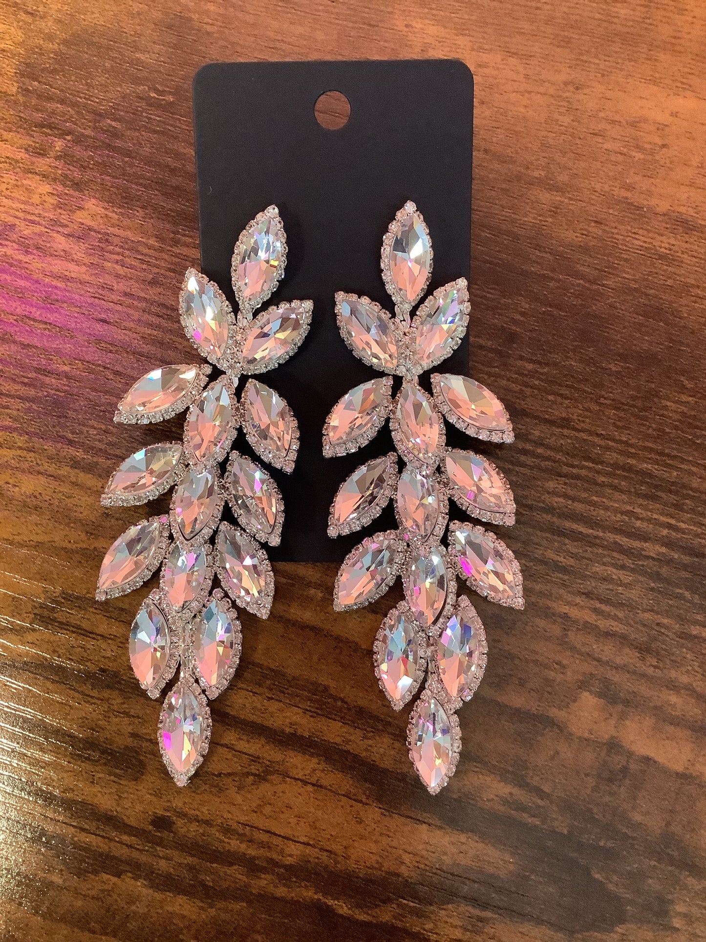 Long Crystal Earrings