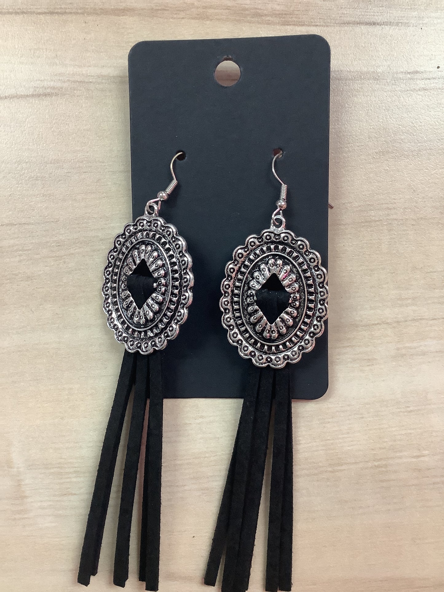 Western Silver Earrings