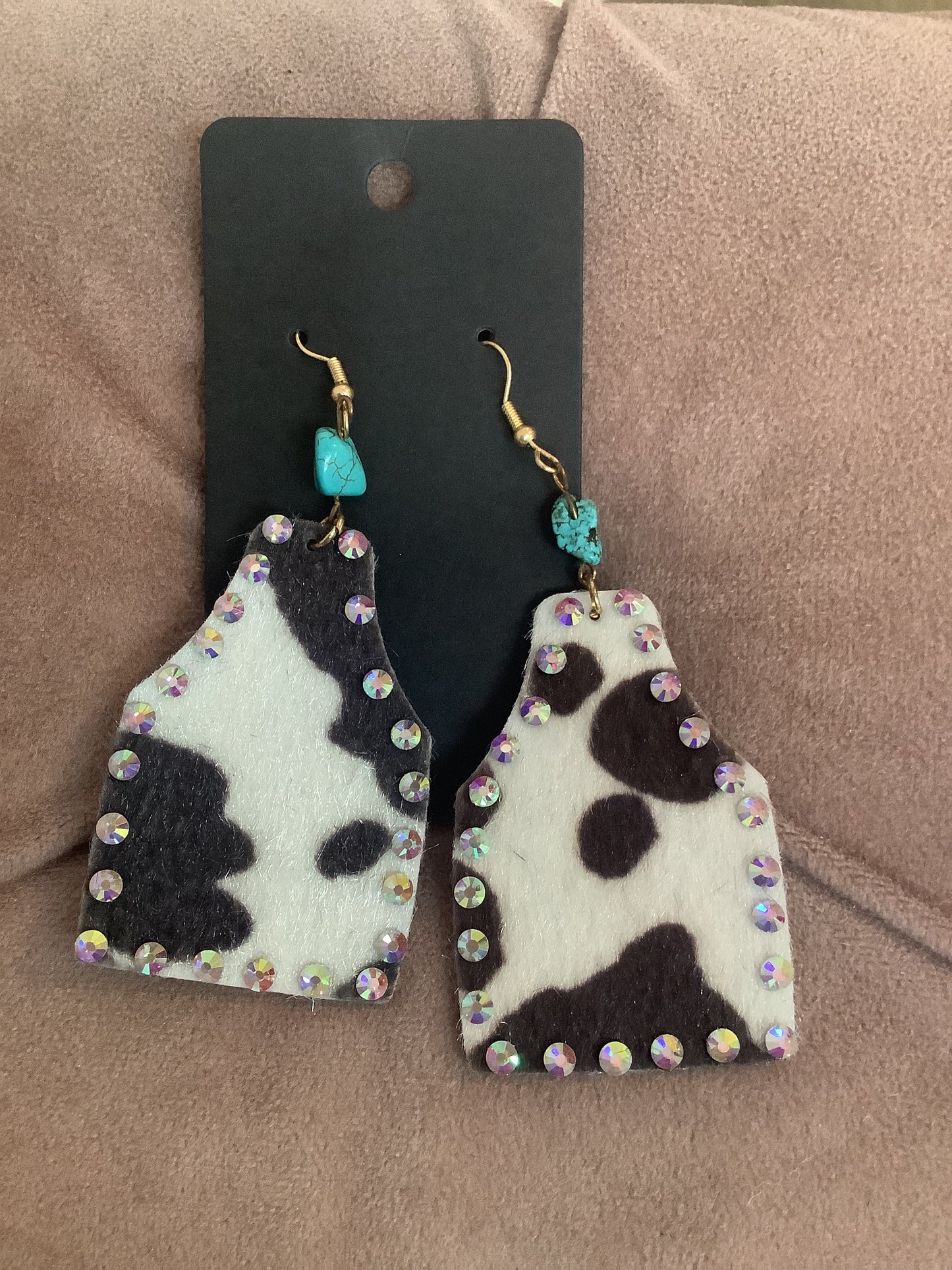 Cow Print Earrings