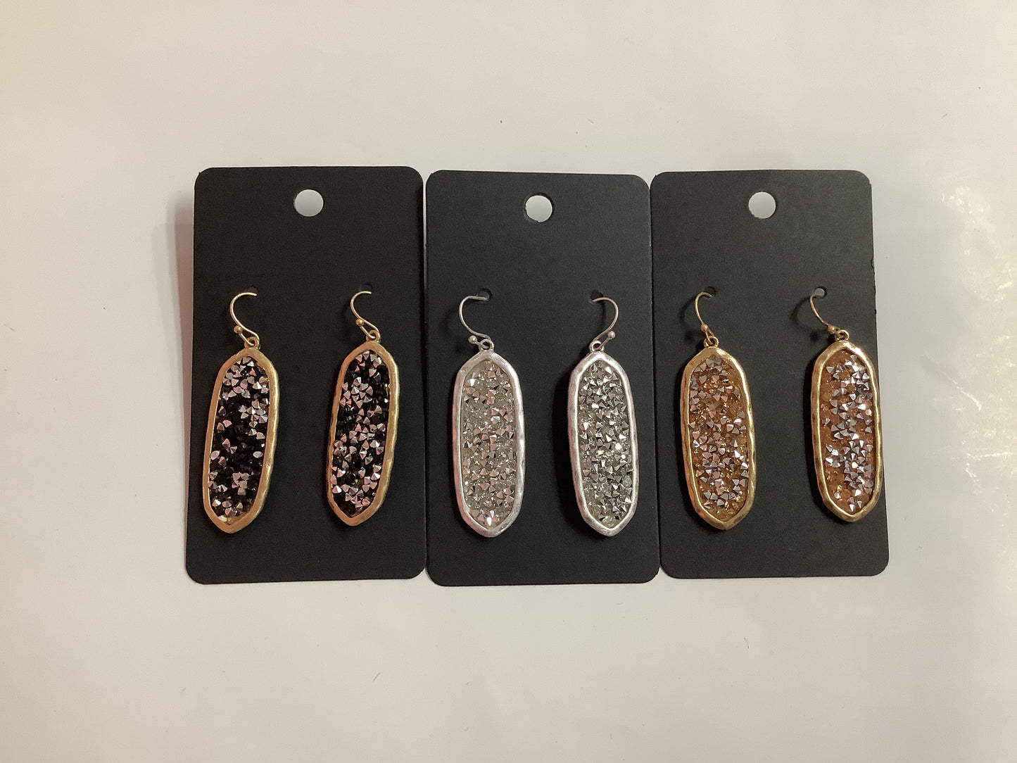Glitter Rhinestone Earrings