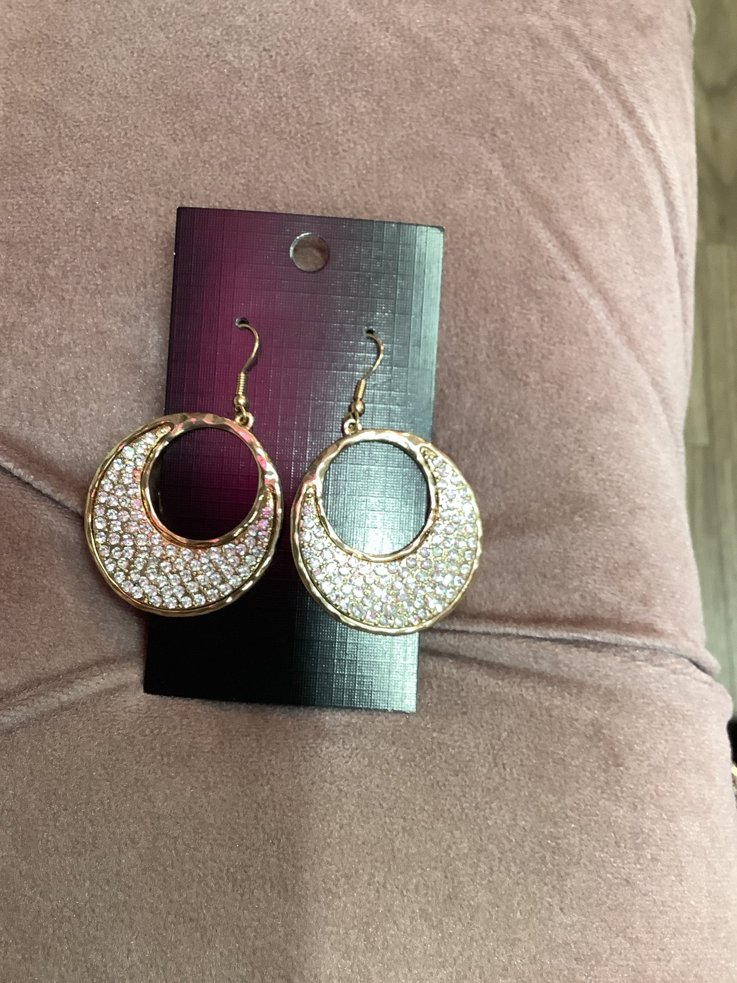 Gold rhinestone Earrings