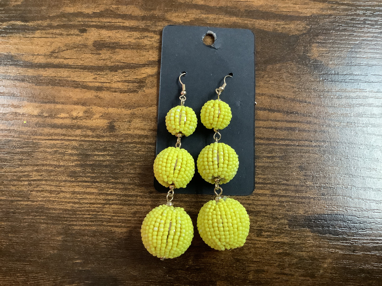 Yellow Long Earrings