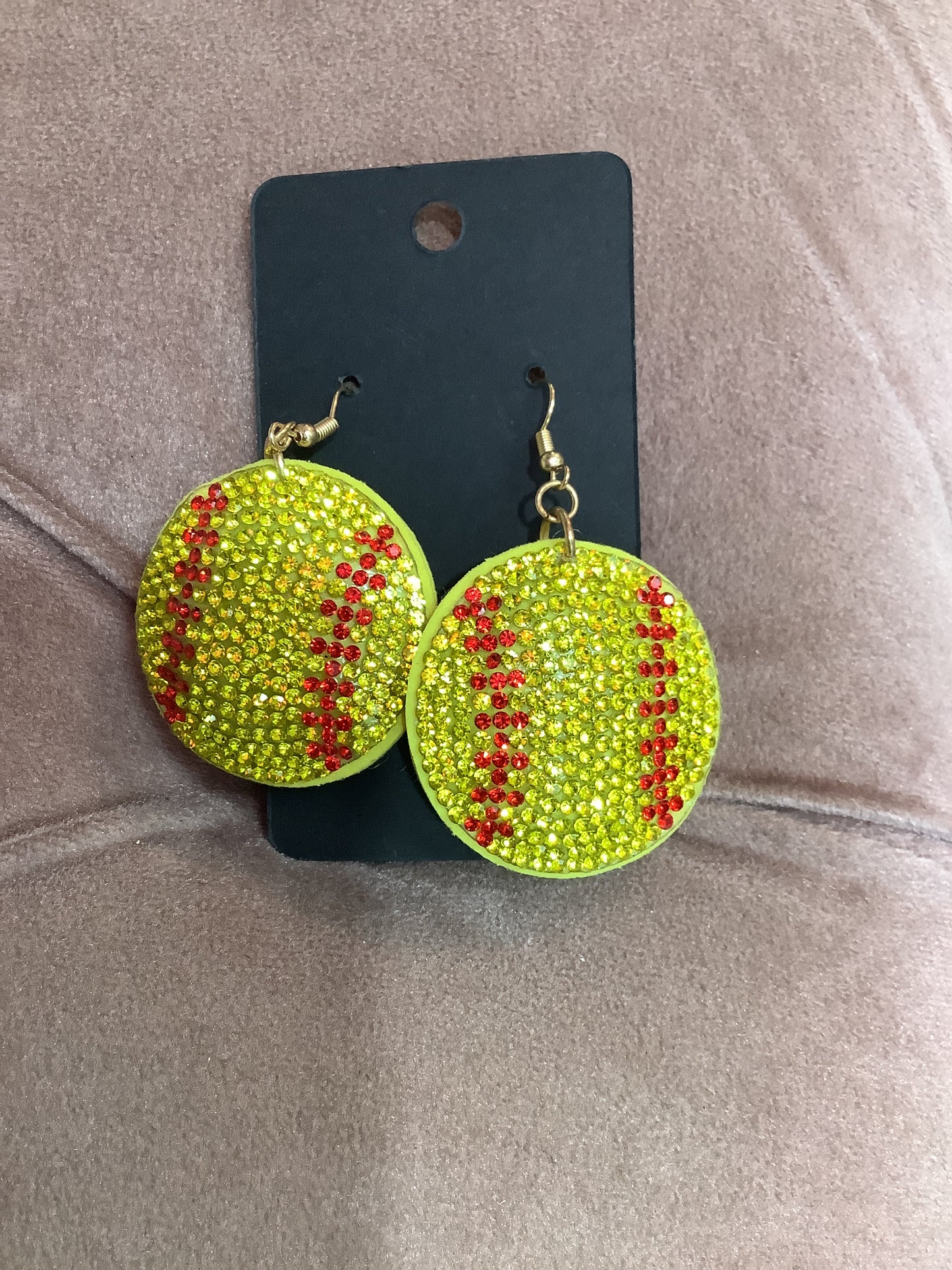 Softball Plush Earrings
