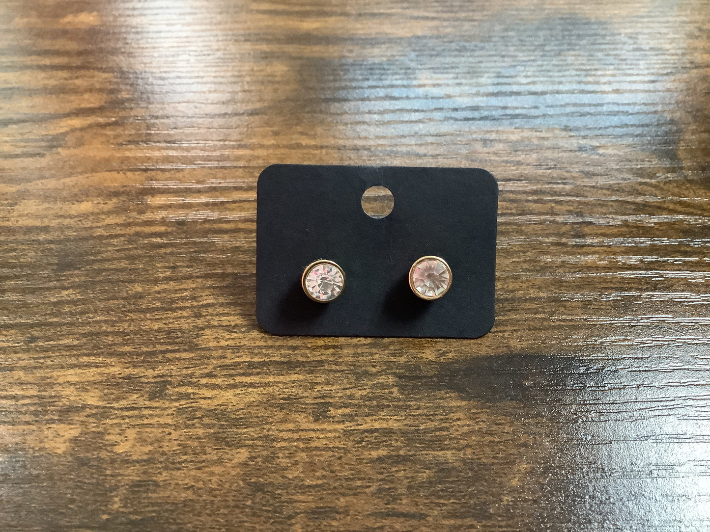 Round Clear Studs