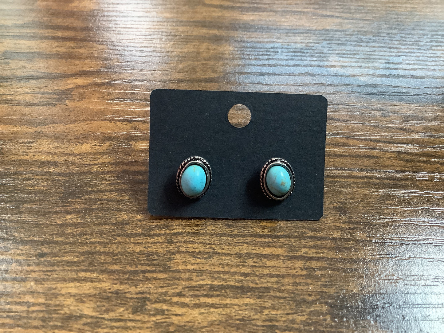 Oval Turquoise Stud