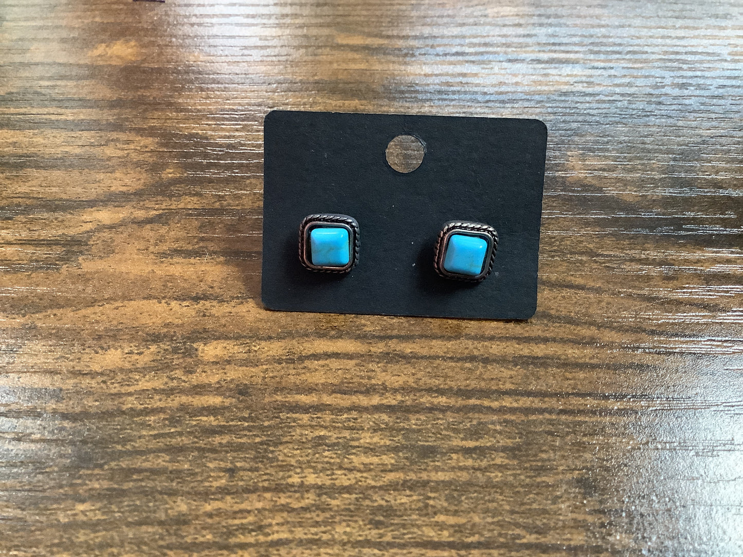 Turquoise Square Stud