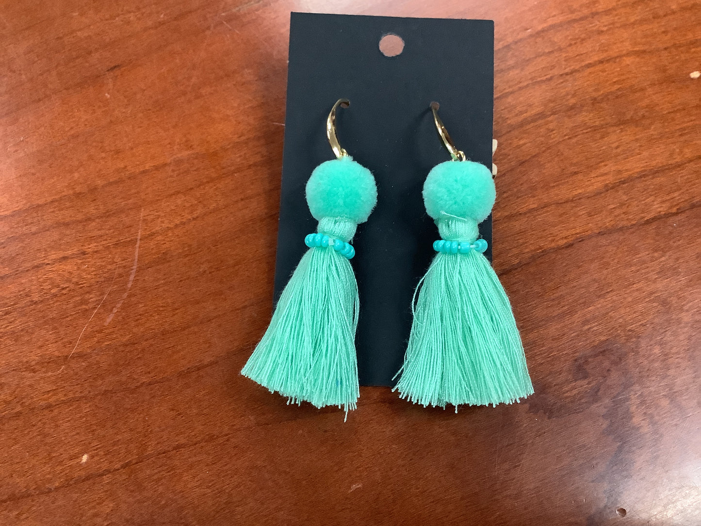 Small Pom Pom Earrings