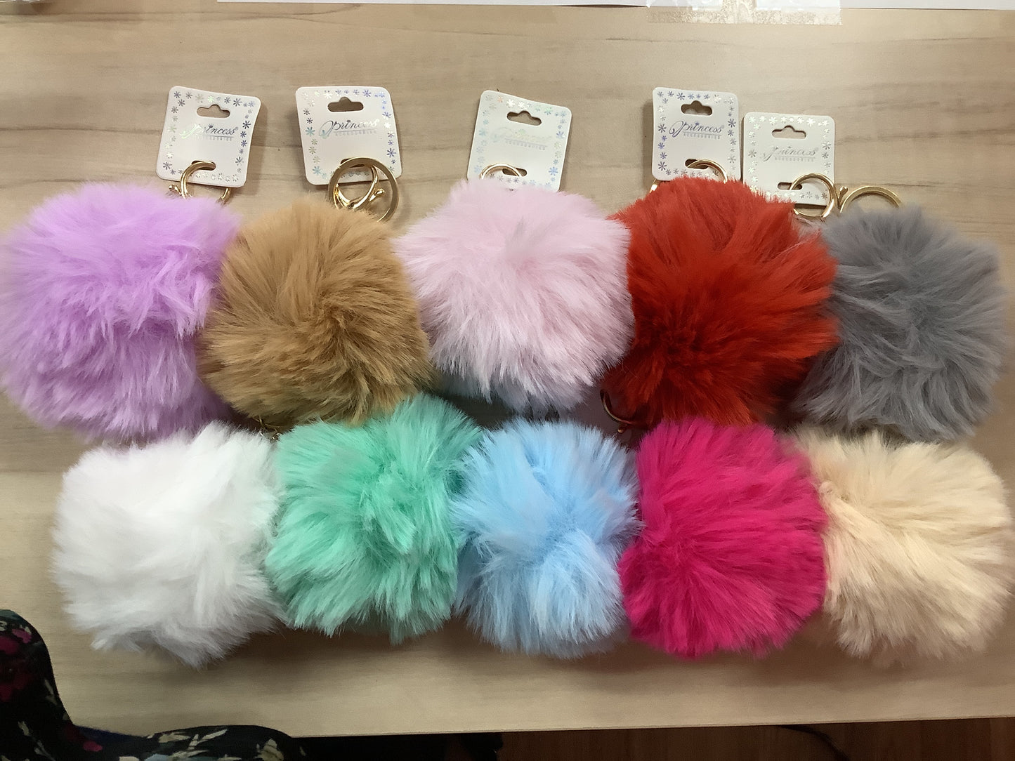 Pom Pom Ball Keychain