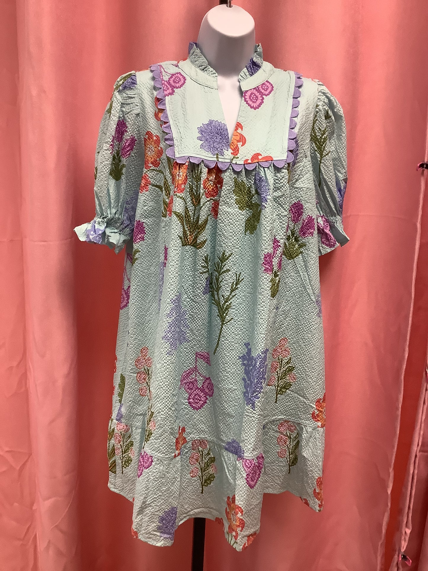 Blue Floral Dress