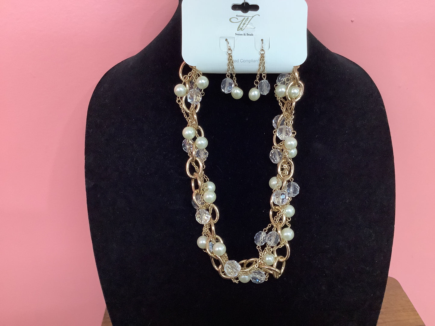 Twisted Gold Necklace Set