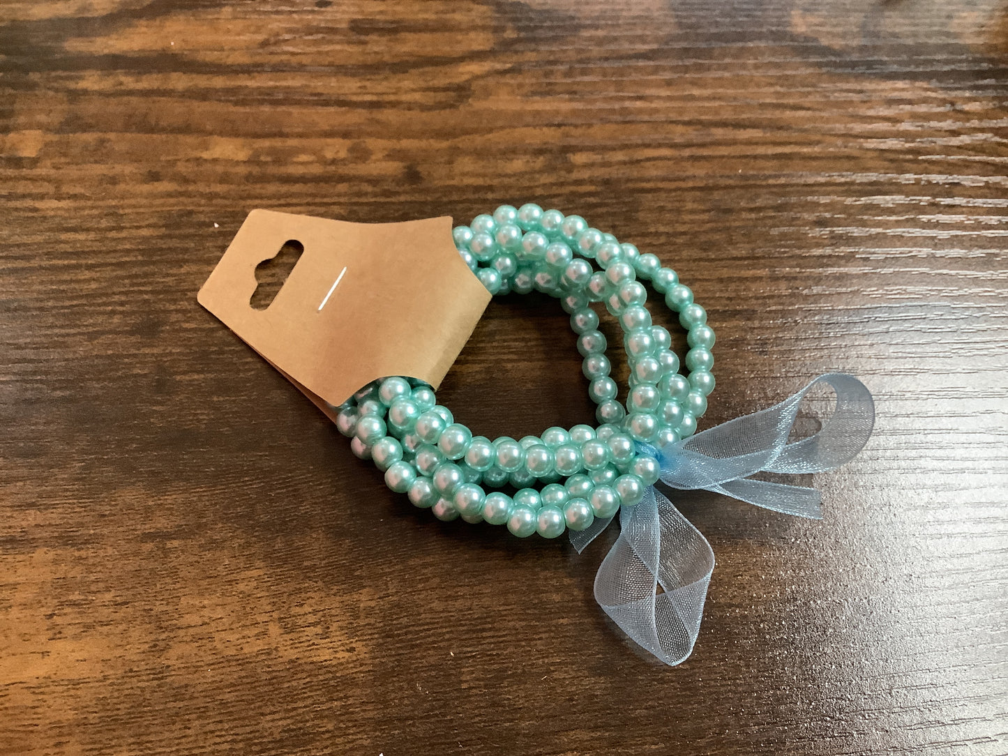 Five Strand Medium Pearl Bracelet