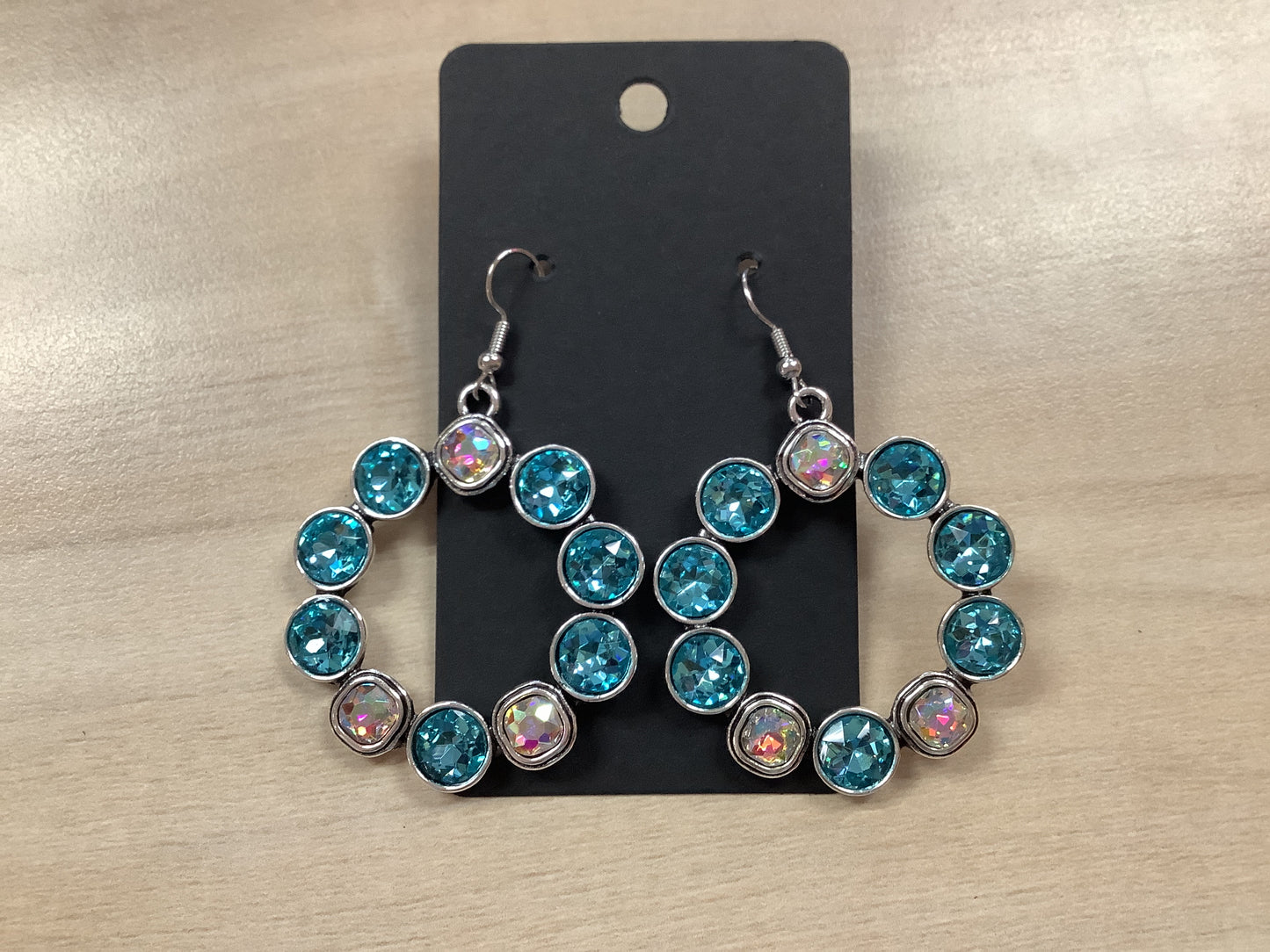 Turquoise Crystal Earrings