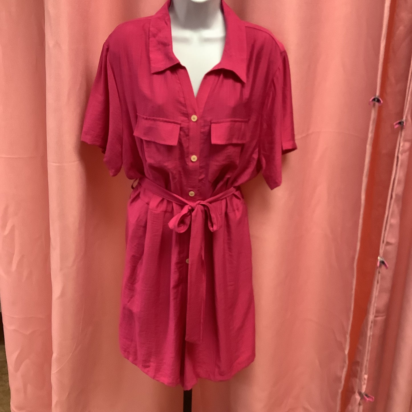 Pink Shorts Romper