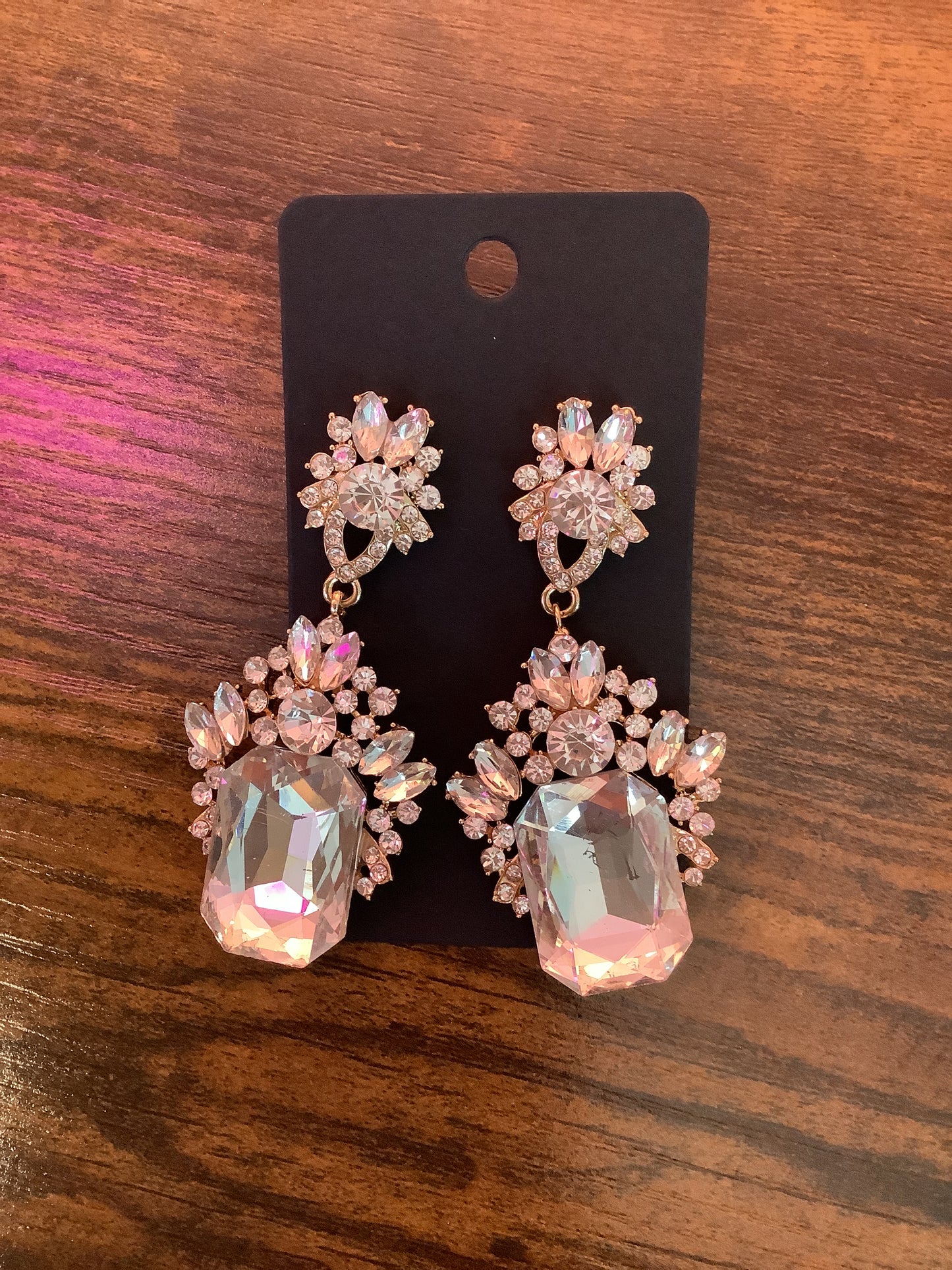 Silver Rhinestone Earrings