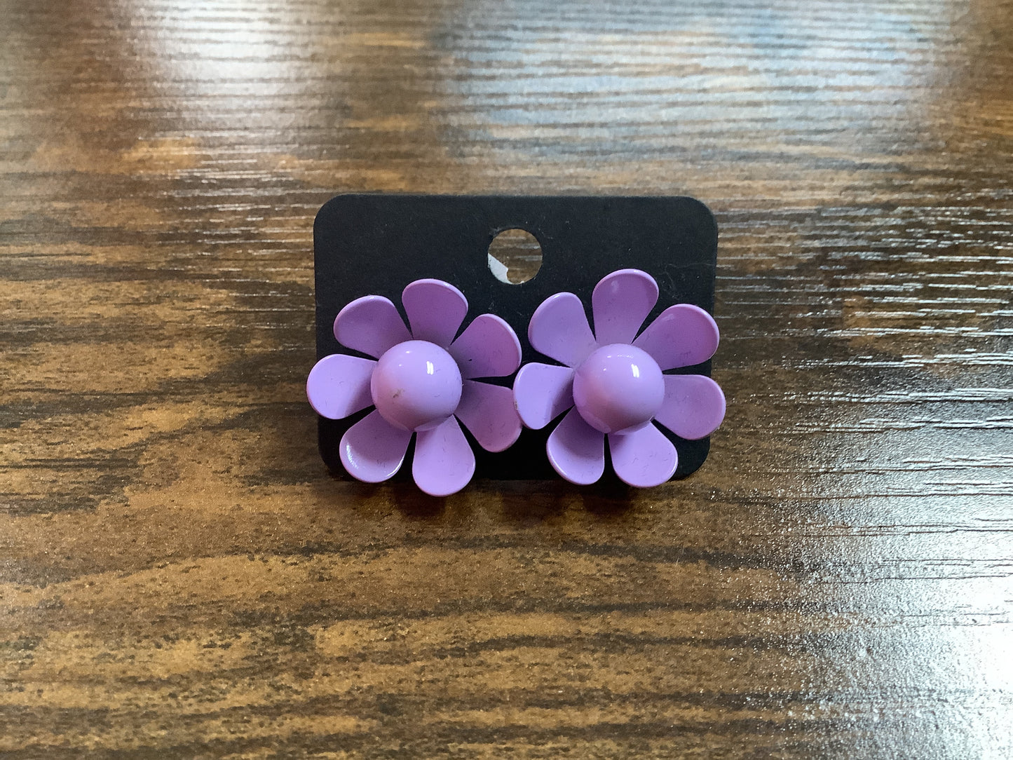 Purple Flower Studs