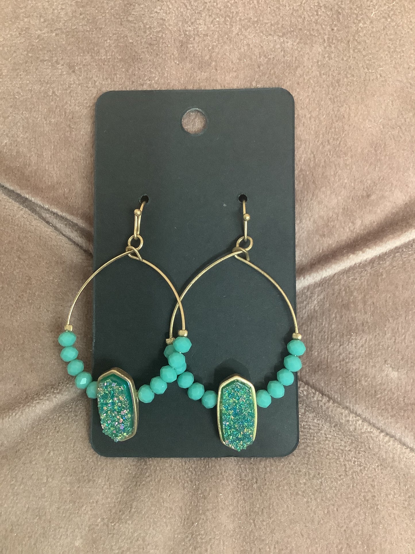 Turquoise Hoop Earrings
