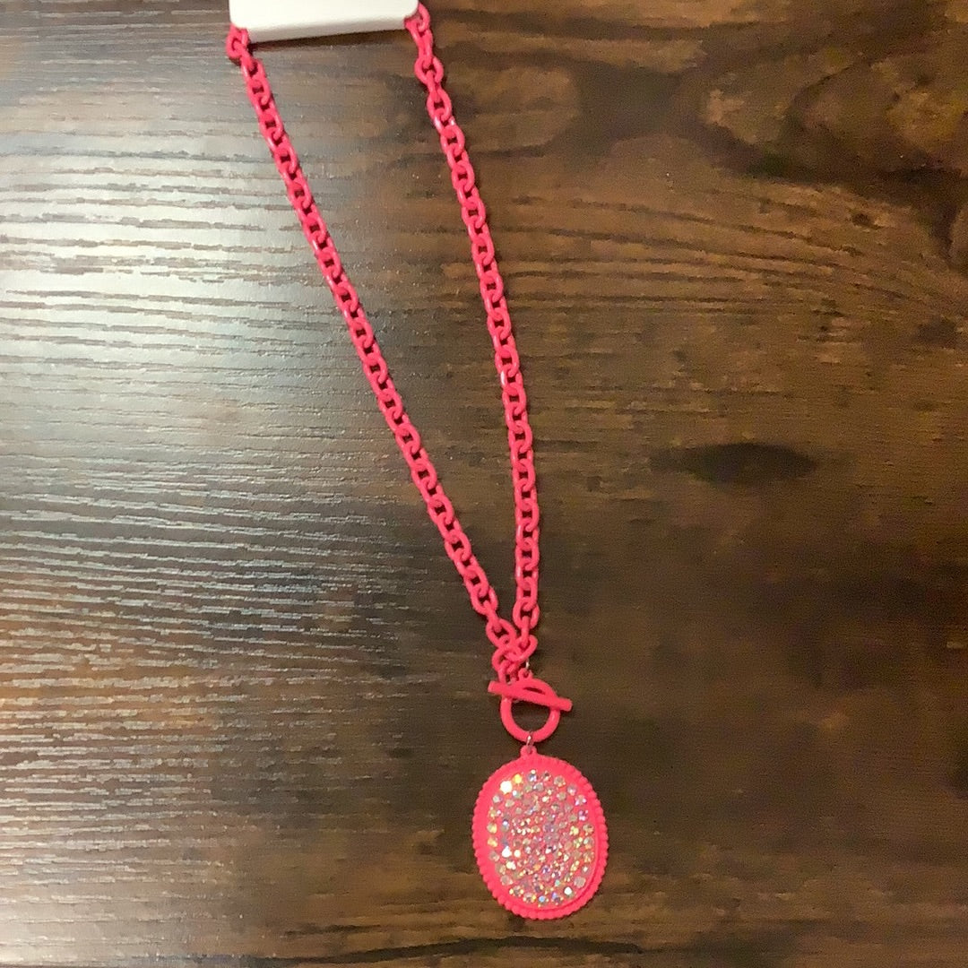 Pink Chain Necklace