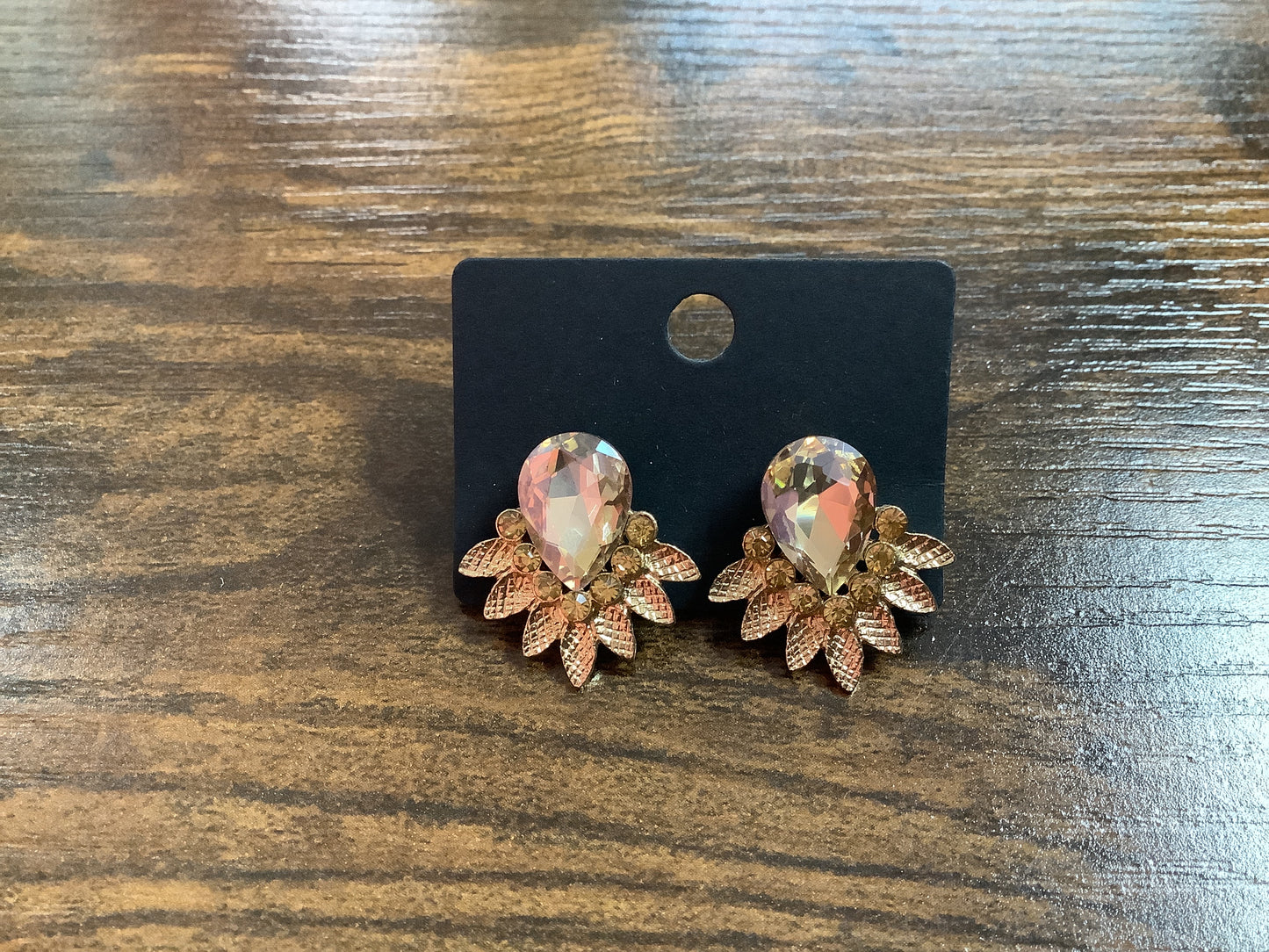 Vintage Rhinestone Drop Earrings