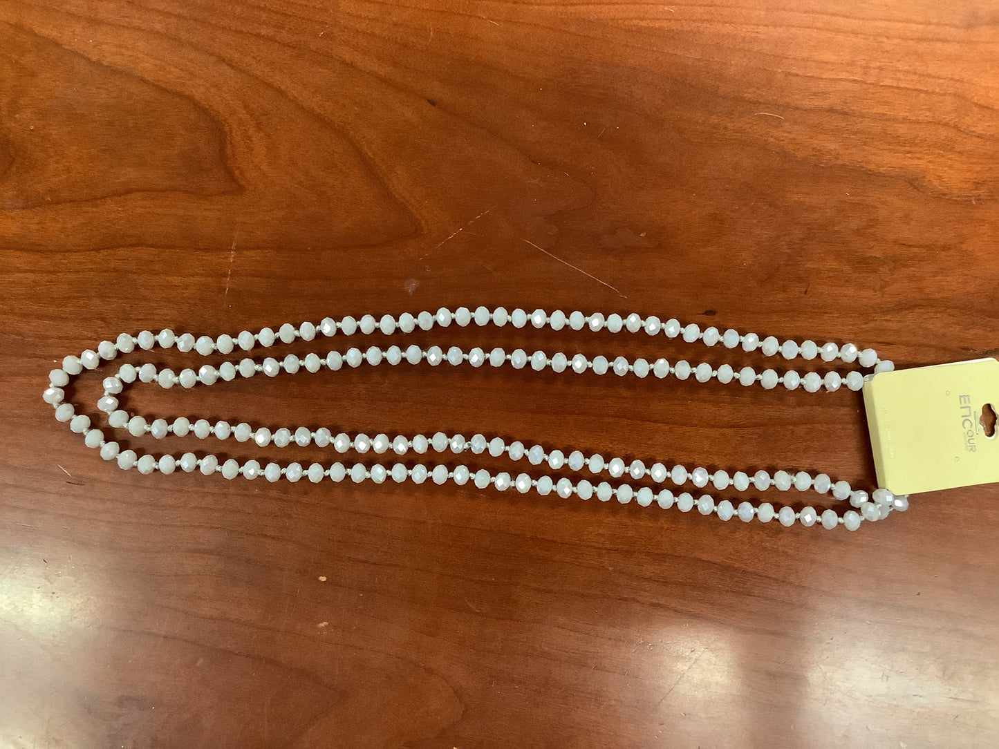 Light Grey Beaded Necklace