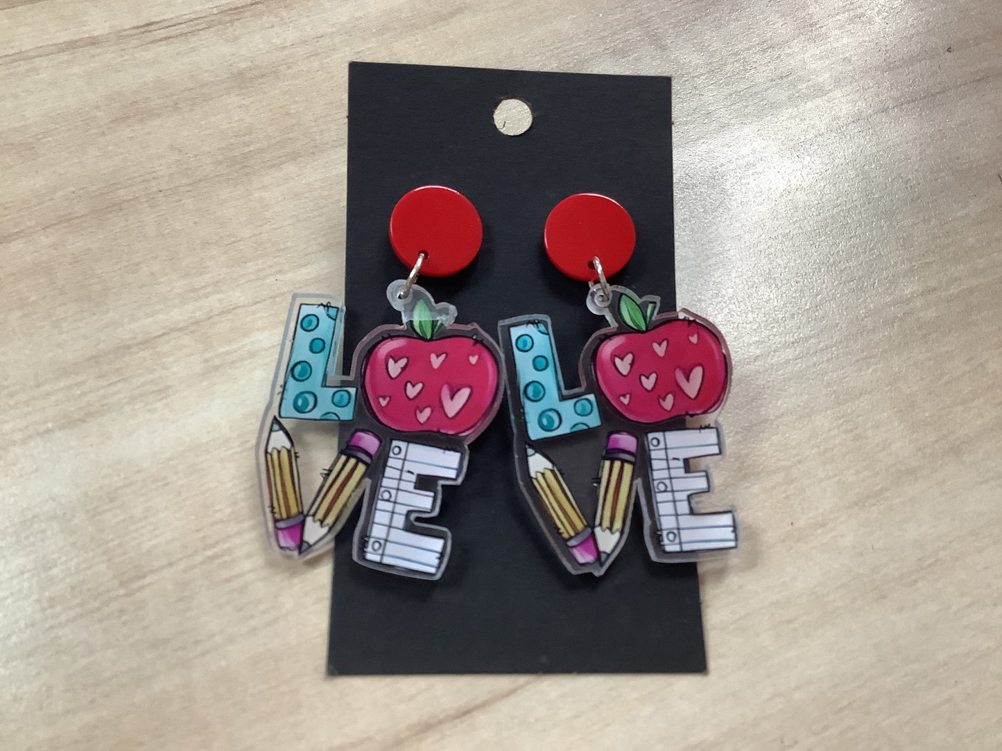 Teacher Love Earrings