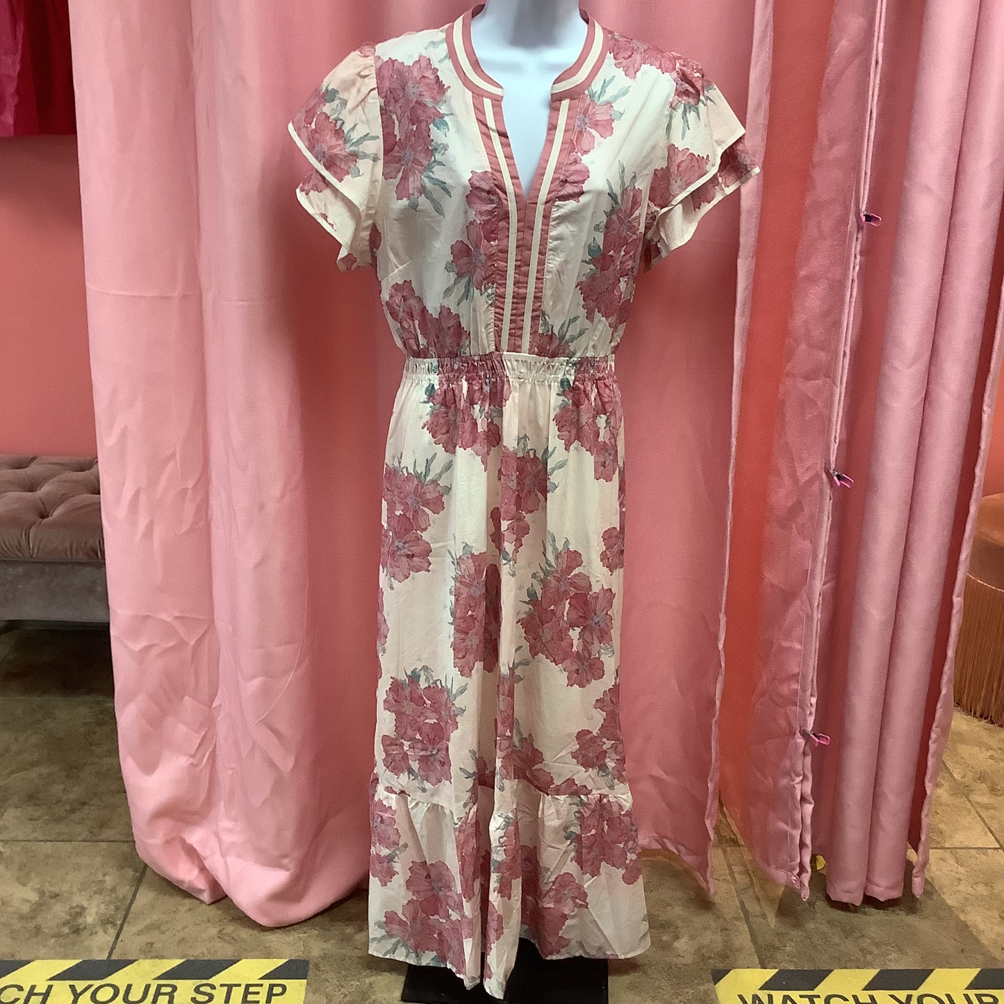 Pink Floral Dress