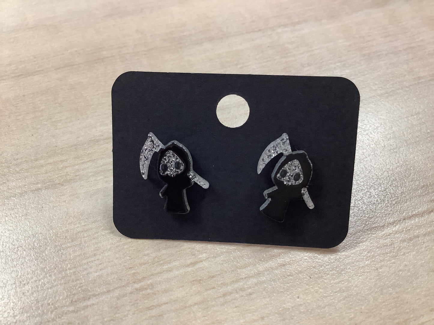 Ghost Face Stud Earrings