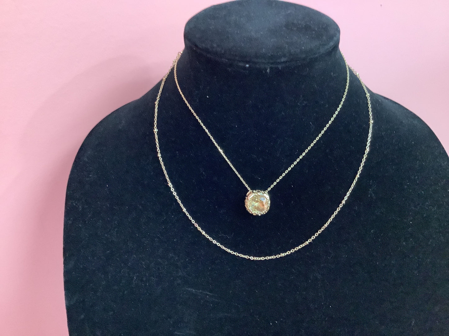 Multi Gold with Stone Necklace