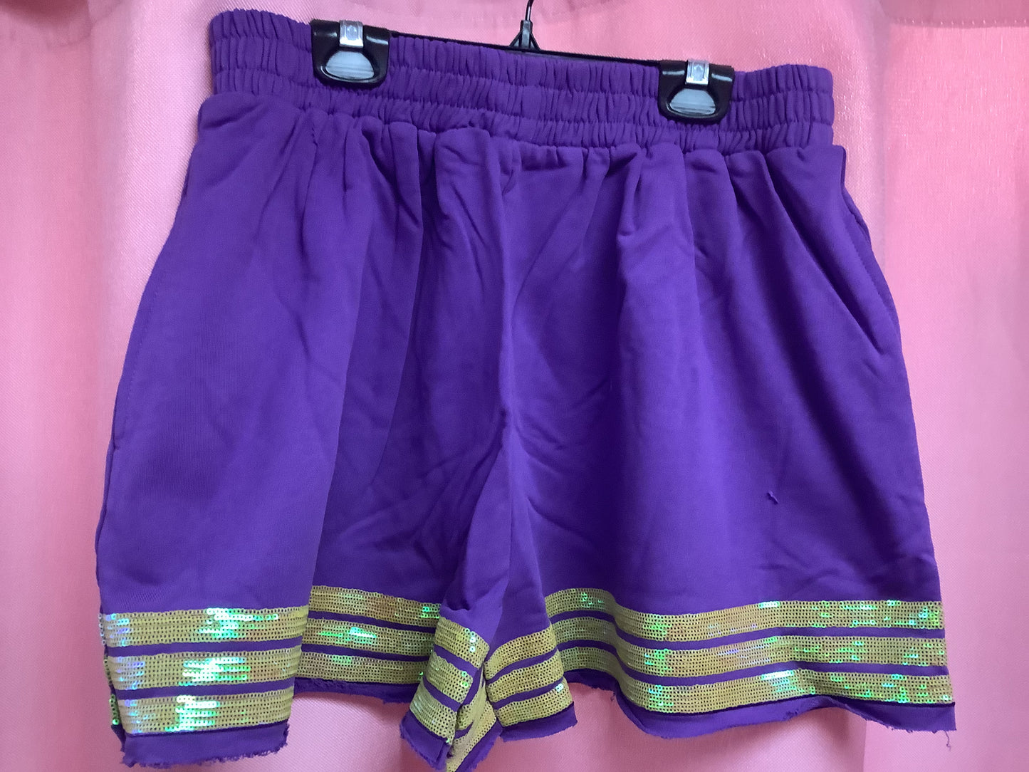 Sequin Trim Shorts
