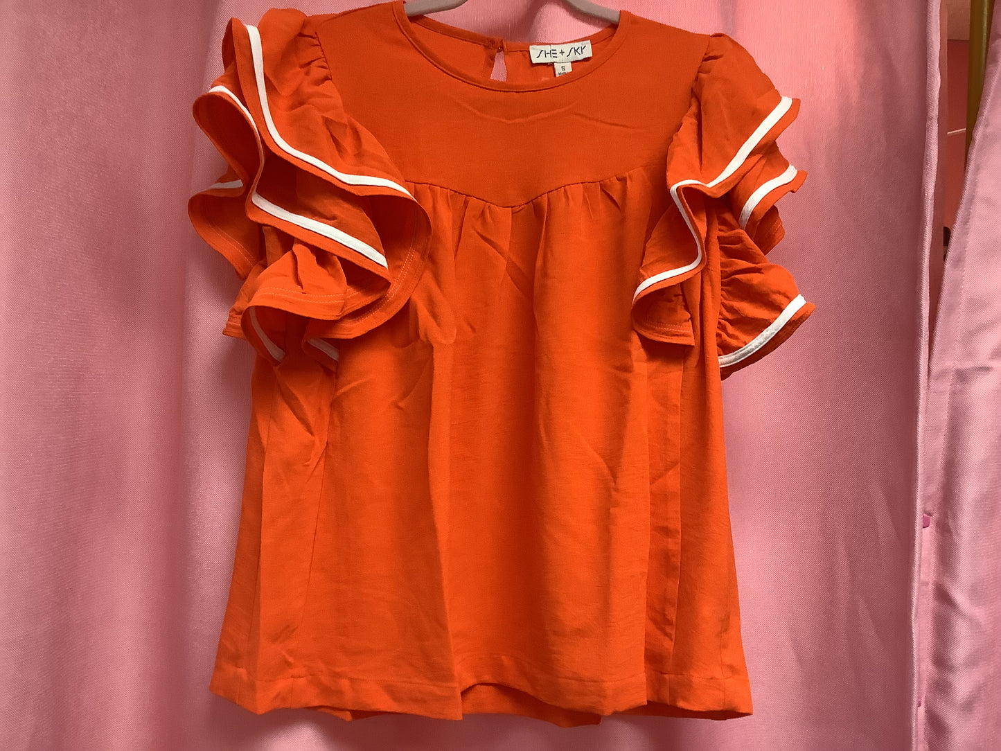 Ruffle Sleeve Blouse